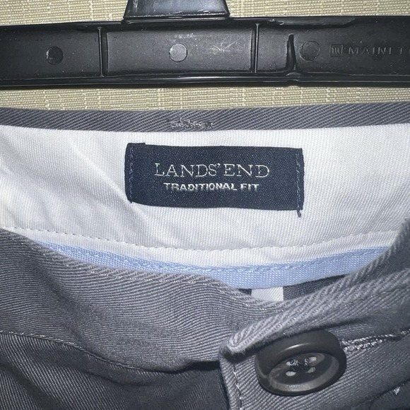 Lands End Mens Traditional Fit Flat Front Shorts Gray Size 42 - Picture 5 of 15